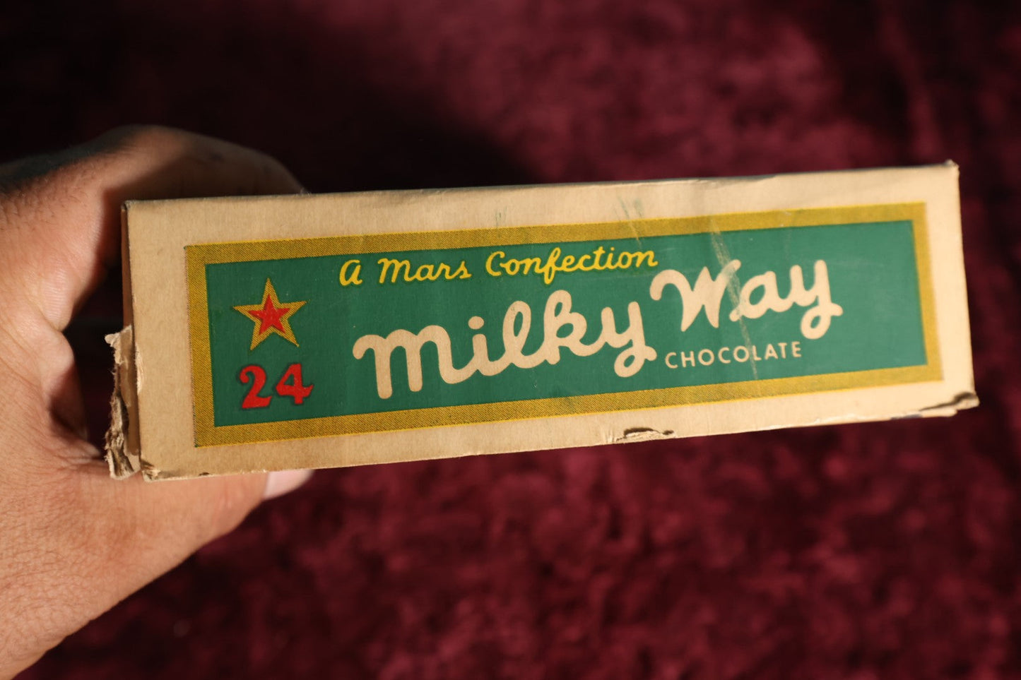 Lot 073 - Vintage Mars Candy Milky Way 24 Bar Store Display Box, Chicago