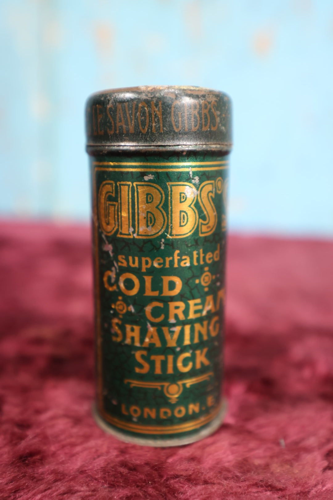 Lot 097 - Two Piece Men's Shaving Lot - Gibbs's Cold Cream Shaving Stick And Gillette Blue Blades