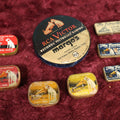 Lot 099 - Eight Piece Rca Victor Victrola Lot Featuring Nipper The Dog Mascot, Advertising For Margo's Record Store, Fresno California, Plus Many Small Needle Tins With Needles, Contents