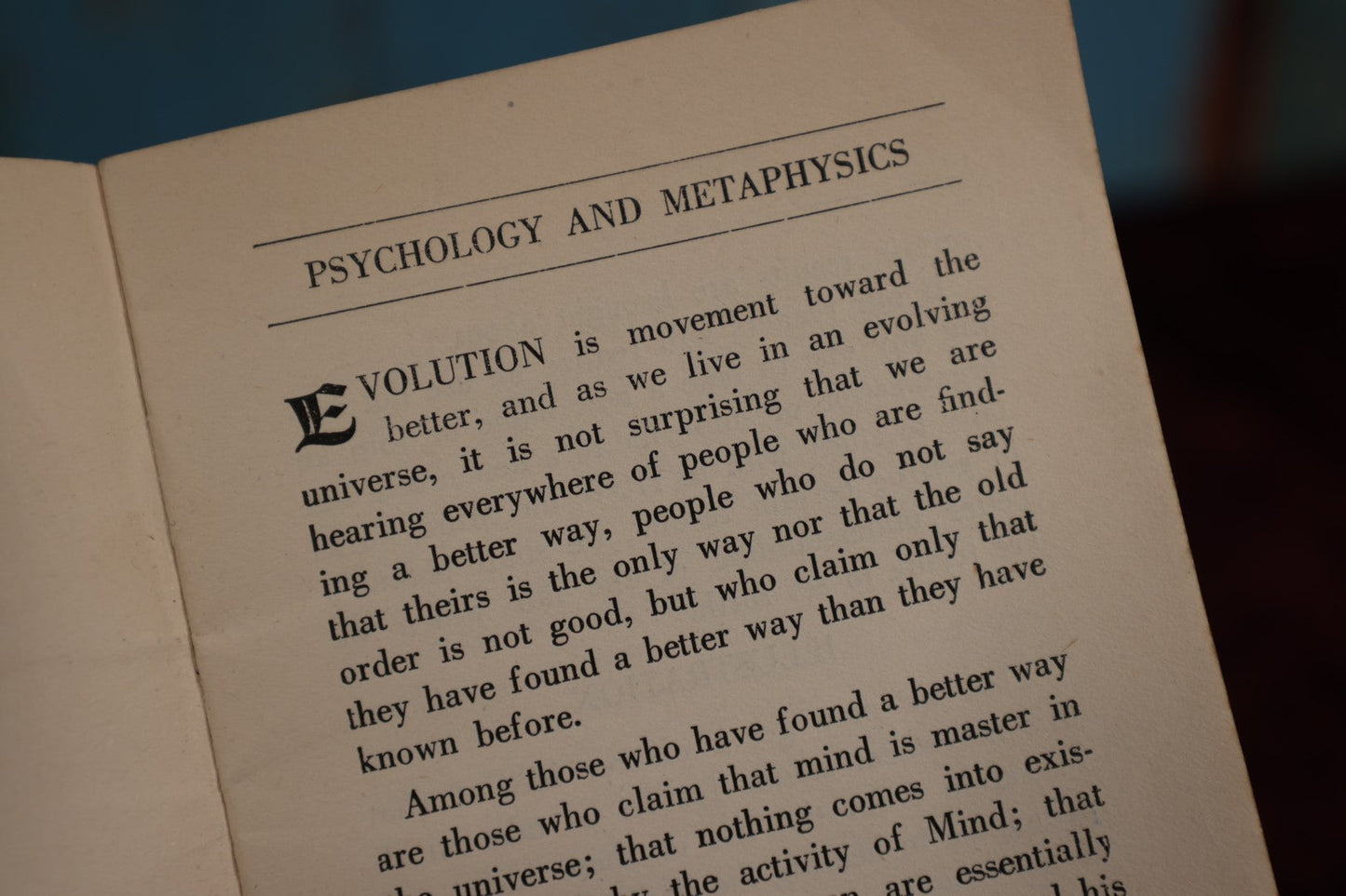 Lot 111 - Psychology And Practical Metaphysics, How To Use The Laws of Mind For Health And Success, By Fenwicke L. Holmes, Copyright 1921