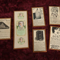 Lot 112 - Grouping of Six Harvey Wallhanger Vintage Preparations of Antique Advertisement Clippings Sold At Craft Stores, Michael's, Circa 1980S