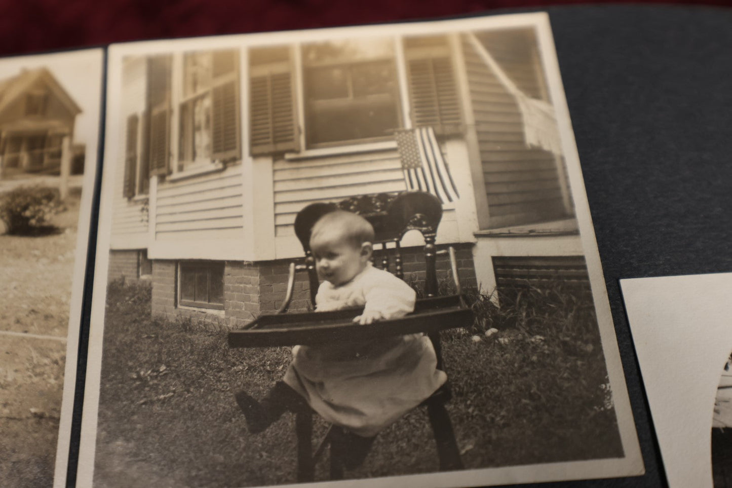 Lot 115 - Early 20th Century Family Snapshot Photo Album Featuring Children On Christmas, Gatherings, Ostriches