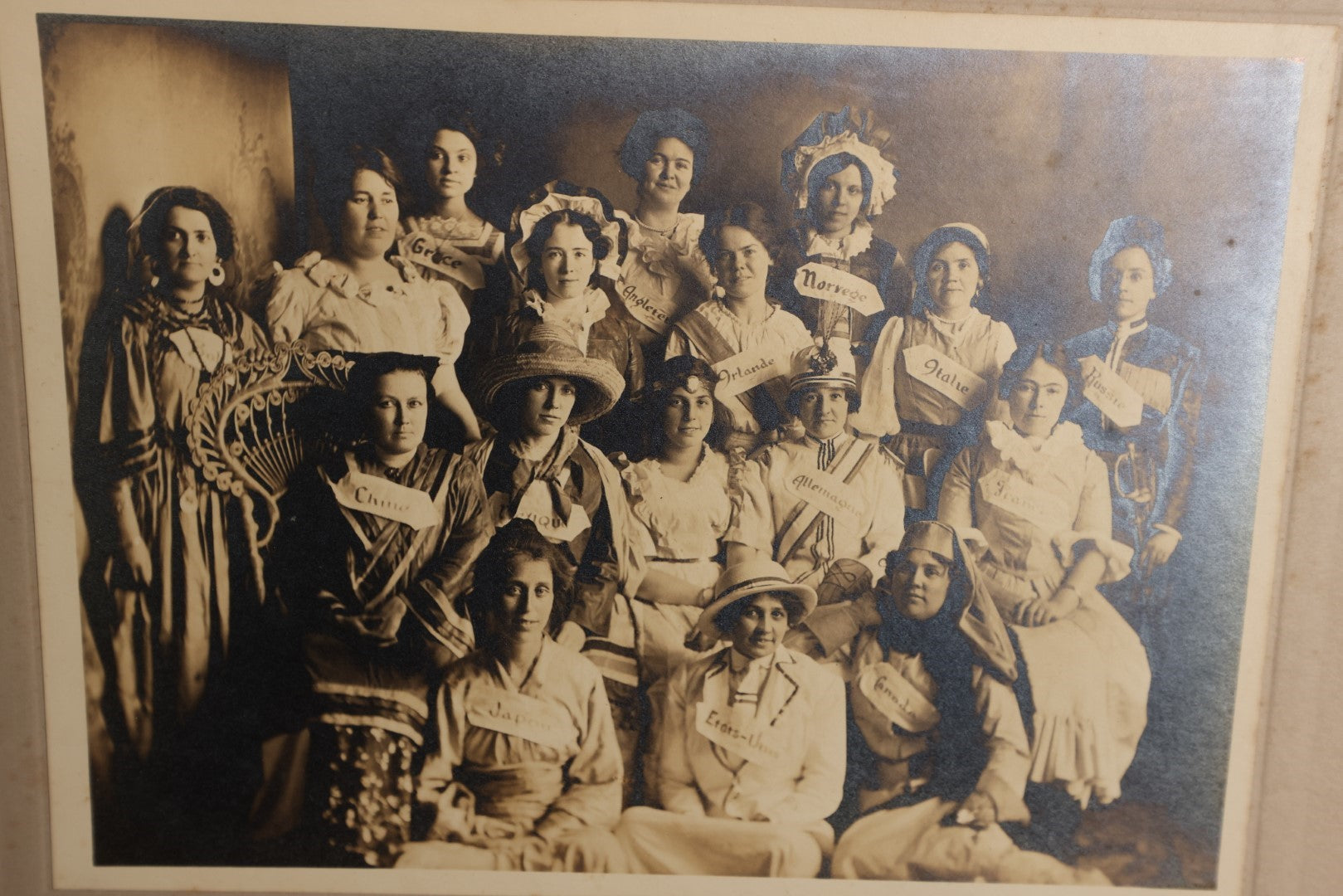 Lot 150 - Photo Lot - Grouping of Three Boarded Photos of The A.C.A. Women's Group, Villa Margurite No. 4 Lodge,1912-1913, G. Wallace Wright Photographer, Laconia, New Hampshire