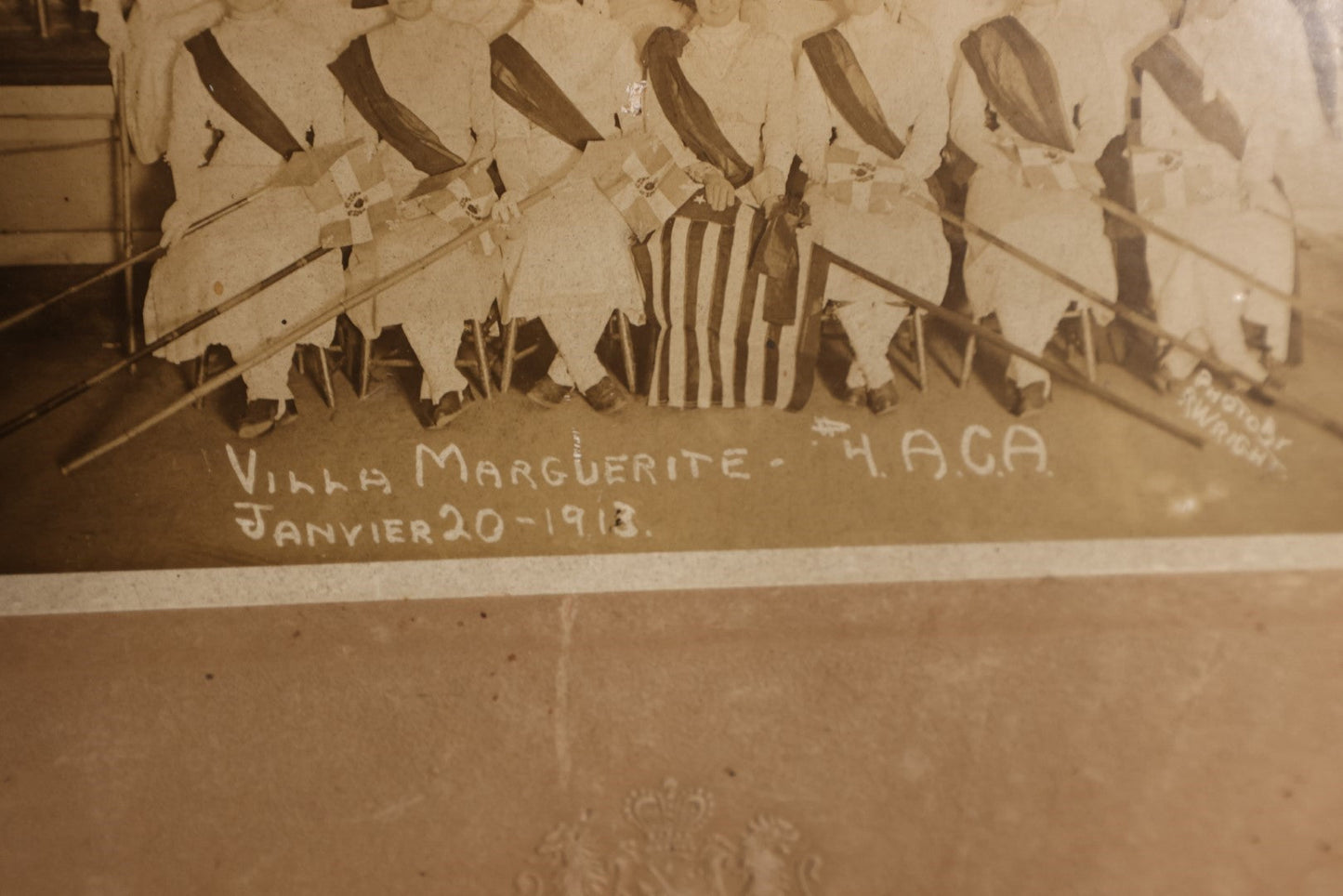 Lot 150 - Photo Lot - Grouping of Three Boarded Photos of The A.C.A. Women's Group, Villa Margurite No. 4 Lodge,1912-1913, G. Wallace Wright Photographer, Laconia, New Hampshire