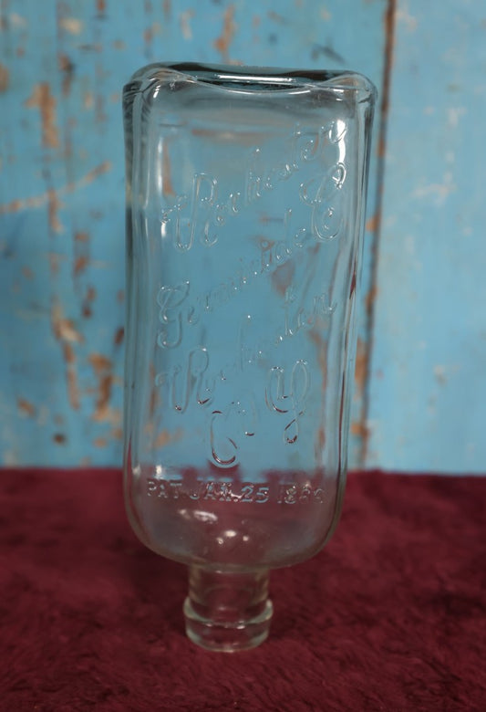 Lot 157 - Rochester Germicide Company Glass Bottle, Antique Patented January 25, 1888