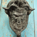 Lot 001 - Antique Cast Metal Satyr Devil Demon Face Architectural Element