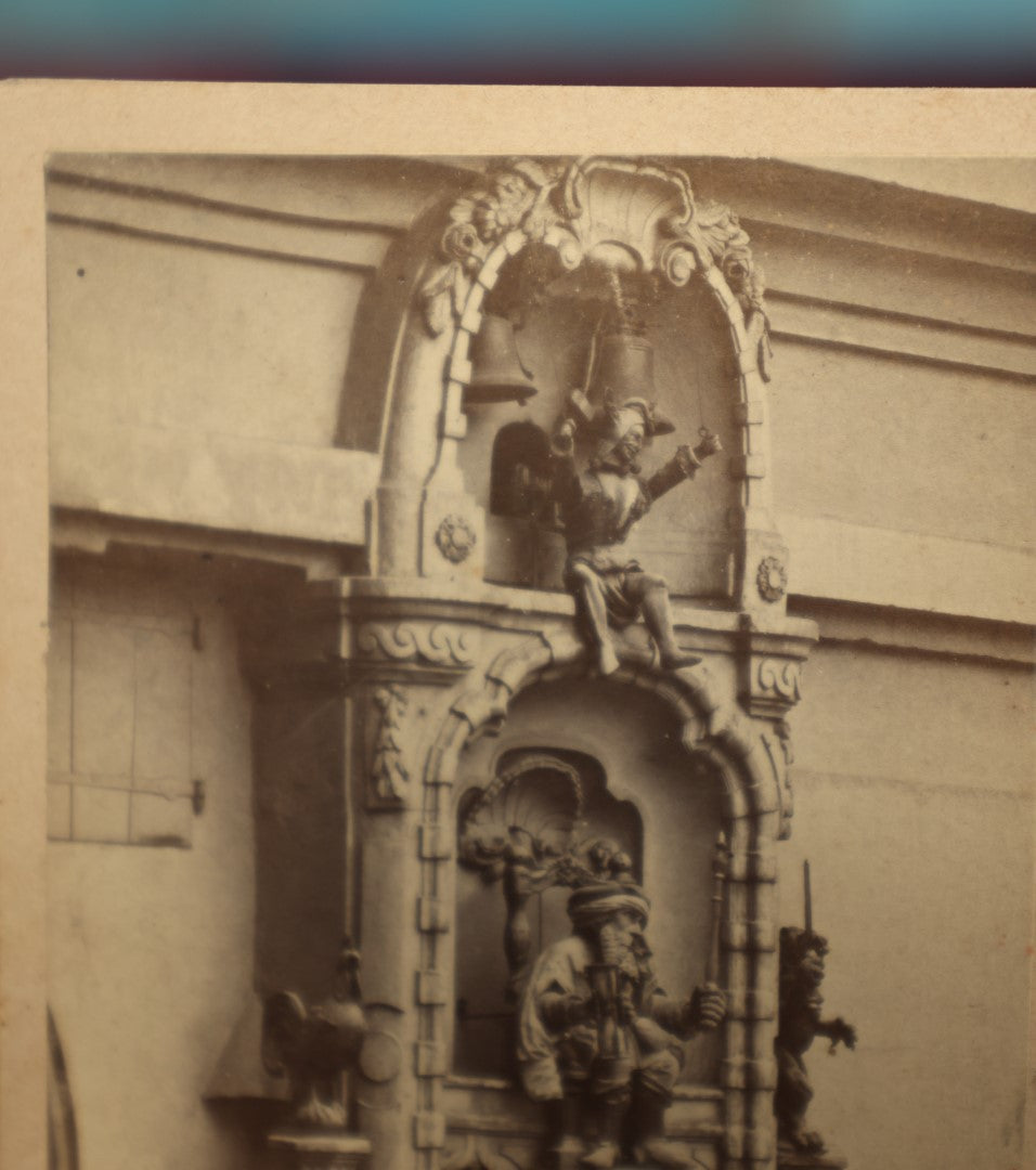 Lot 026 - Antique CDV Photograph Of The Grand Clock Of Bern, Switzerland, "Berne, Grand Horloge," M. Vollenwider, Photographer