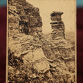 Lot 028 - Antique CDV Photograph Of Cheltenham, The Devil's Chimney, Leckhampton Hill, Gloucestershire, England, Photographed By Francis Bedford, Photographer To His Royal Highness The Prince Of Wales