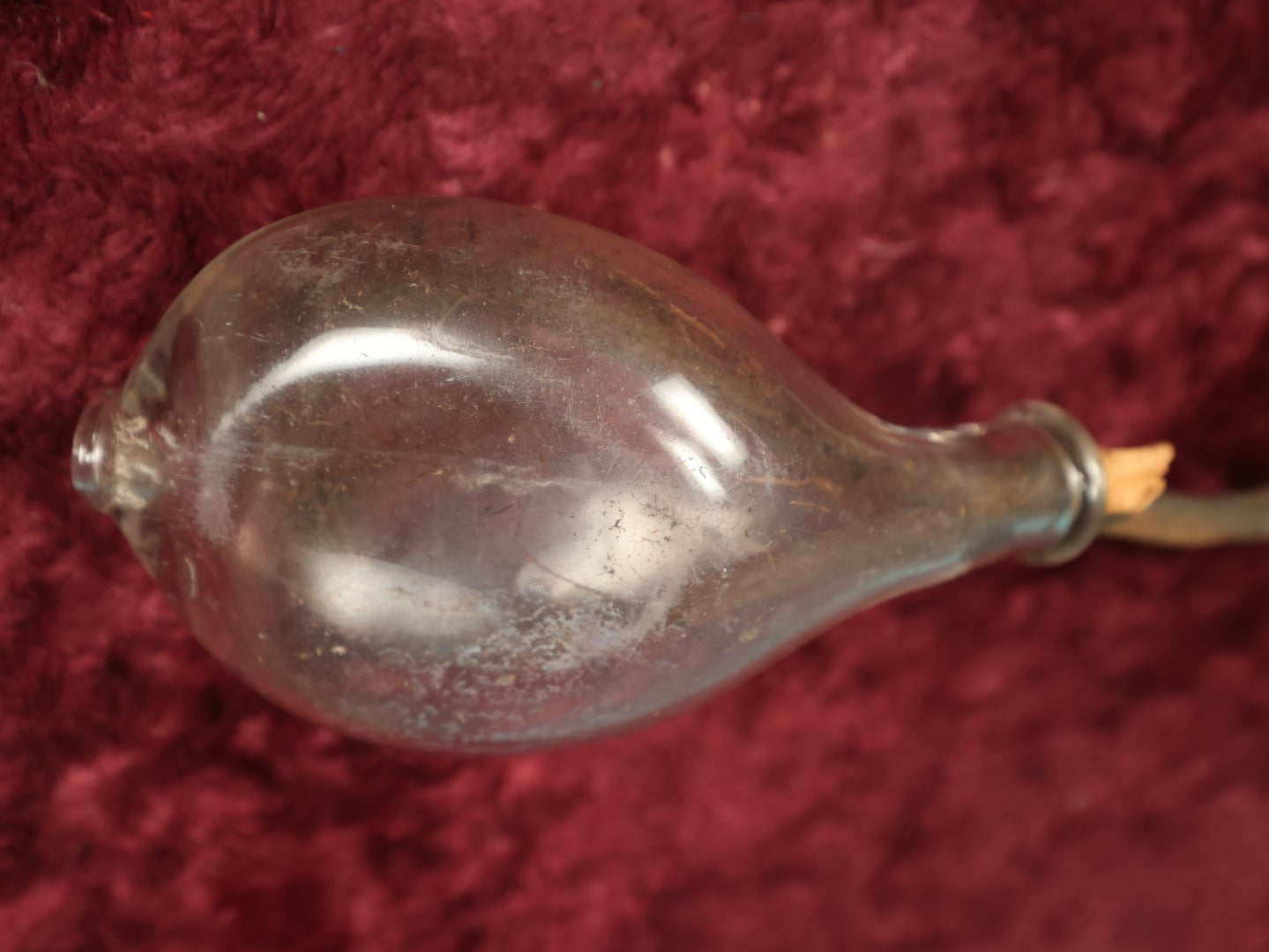 Lot 033 - Antique The Gotham Co. "The Best" Nursing Bottle, "Murder Bottle," With Unique Stick Growing, Curling Around Inside Of It, Folk Art / Found Art, Circa 1890s