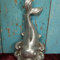 Lot 037 - Large Vintage Cast Metal Nautical Coi Fish Dolphin Wall Hanging Ornament