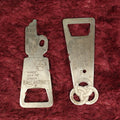 Lot 064 - Pair Of Vintage Ballantine Beer Bottle Openers Including Ok Sign With Hand, "Handy Way To Order"