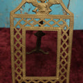 Lot 080 - Antique Cast Metal Brass Frame With Angel At Top, Kickstand
