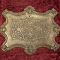 Lot 087 - Antique Cast Metal Tray With Northwind Faces, Women's Faces, Salvaged Segment From An Ornate Victorian Side Table