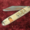 Lot 097 - Vintage Elvis Presley The King Of Rock And Roll Memorial Pocket Knife, Made In The U.S.A., Knife Is Worn, Does Not Lock In Place, Collector's Item