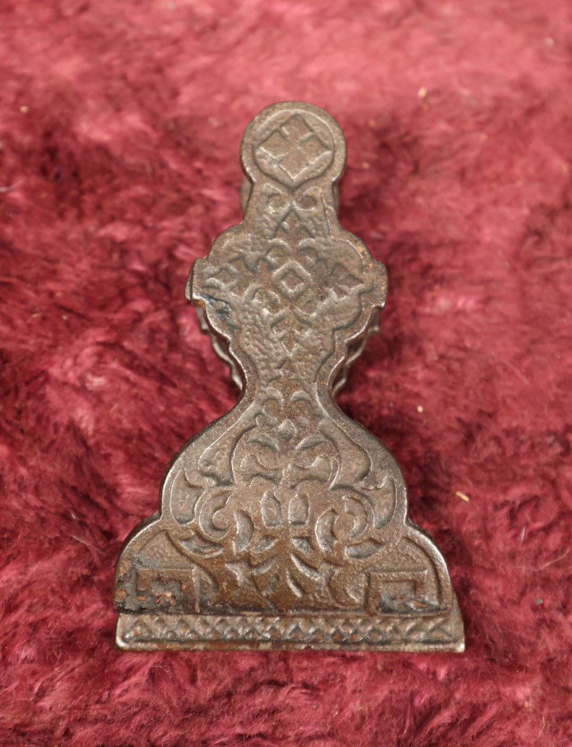 Lot 108 - Antique Letter Or Paper Clip Holder With Ornate Design, Cast Iron