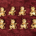 Lot 118 - Eight Vintage Brass Little Devil "Hot Stuff" Pinback Pins, Brooches Grouping
