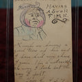Lot 122 - Antique Hand Drawn Hand Colored Postcard Depicting Self Portrait Of Someone With Mumps, "Having A Swell Time?," Postmarked, 1906 (?), Mill Village, New Hampshire