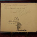 Lot 126 - Odd, Comical Hand Drawn Pen And Ink Postcard Note, "Yours Till Onions Are Classed As Fruit; Well, So Long, See You Later," Signed Everett Ev Nash, 1929