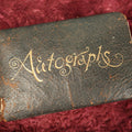 Lot 135 - Antique Circa 1898 Autograph Album With Many  Handwritten Notes, Poems, Includes RPPC Of Women, Note Wear, Loose Cover And Pages