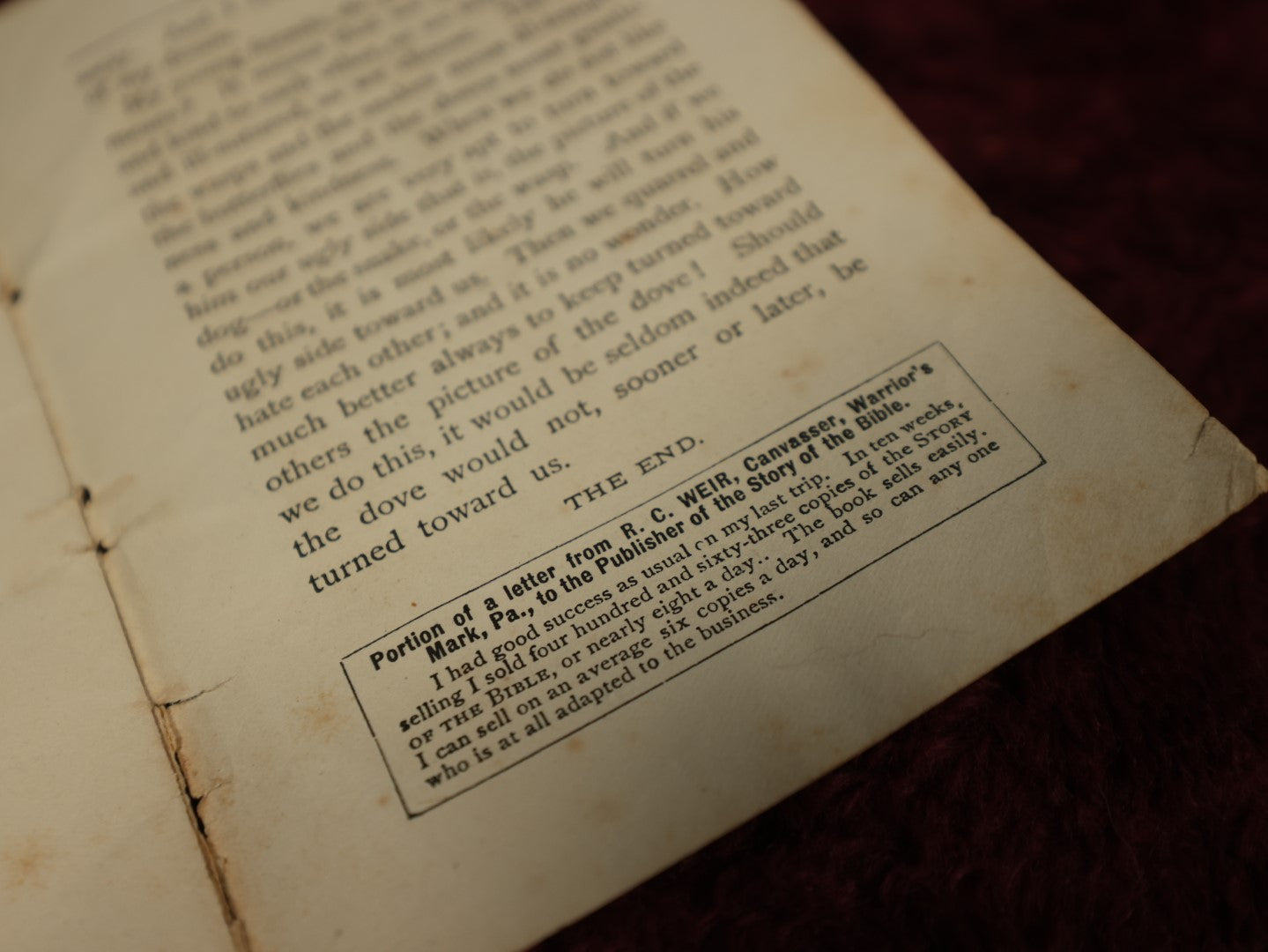 Lot 136 - Antique Fairy Booklet, The Lantern People An Allegory For The Young Folks And The Old Folks Too By The Author If The Story Of The Bible, Illustrated By Miss M.A. Lathbury, Published By Charles Foster, 1882, Philadelphia