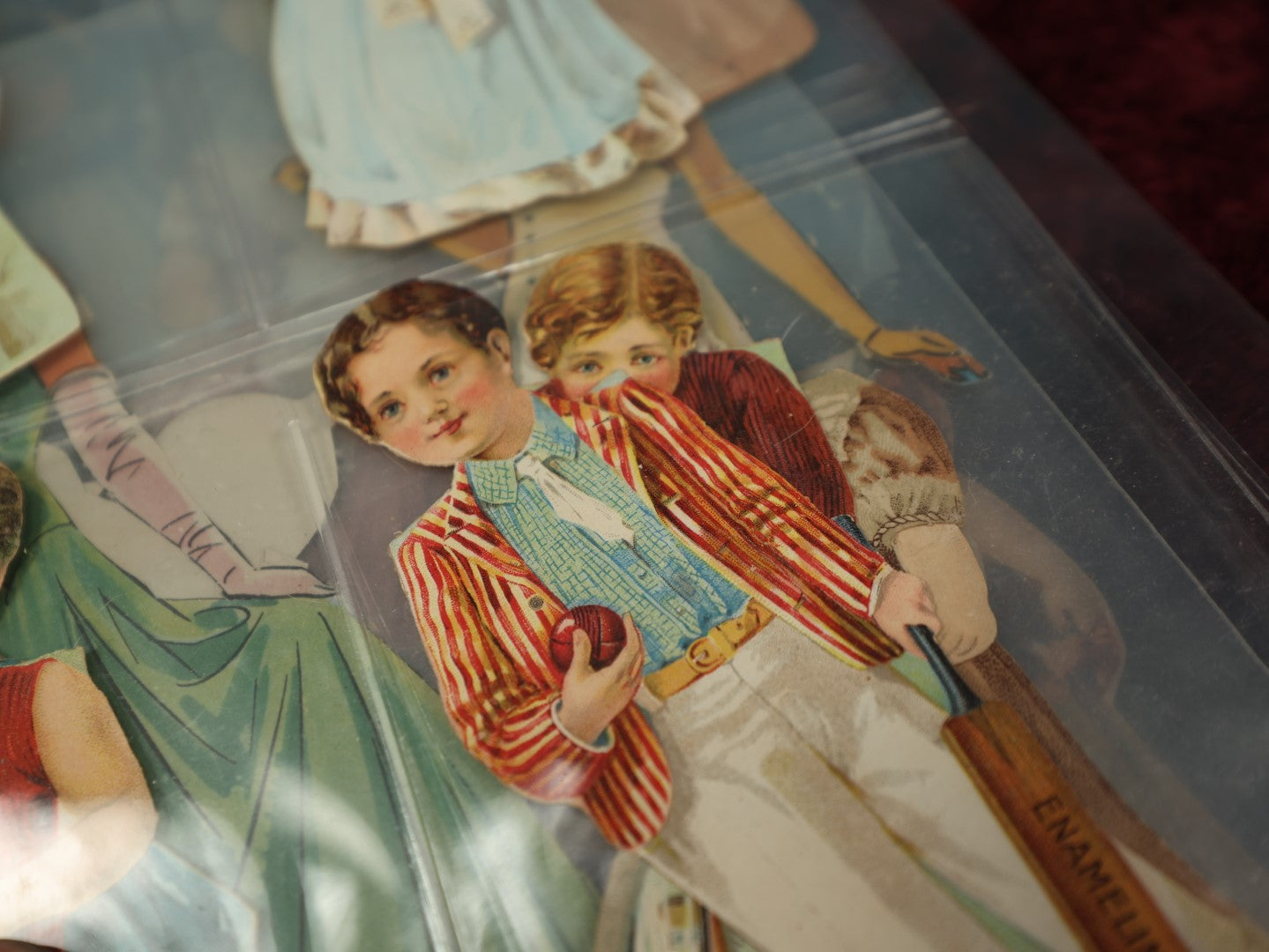 Lot 145 - Massive Cache Lot Of Good Condition Paper Doll Advertisements With Accompanying Clothes, Nearly 50 Complete Sets, Worcester Salt Co, Sunshine Biscuits, Thread, Coffee, And More