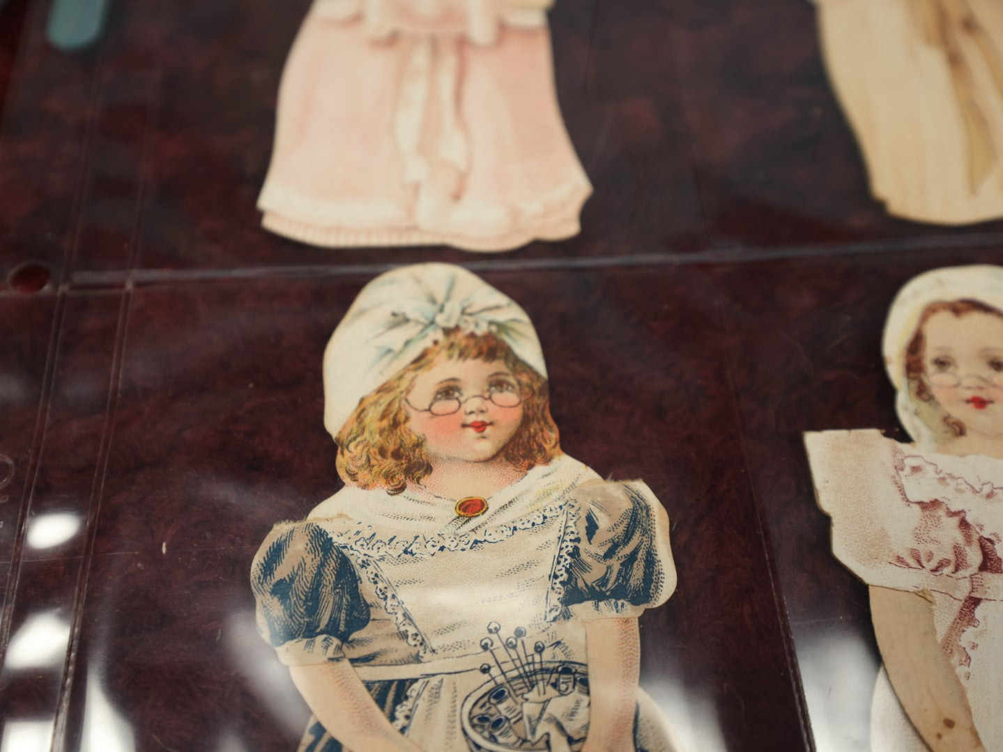 Lot 145 - Massive Cache Lot Of Good Condition Paper Doll Advertisements With Accompanying Clothes, Nearly 50 Complete Sets, Worcester Salt Co, Sunshine Biscuits, Thread, Coffee, And More