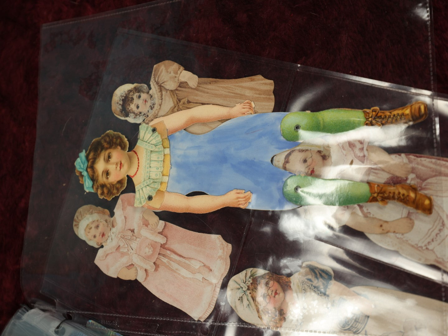 Lot 145 - Massive Cache Lot Of Good Condition Paper Doll Advertisements With Accompanying Clothes, Nearly 50 Complete Sets, Worcester Salt Co, Sunshine Biscuits, Thread, Coffee, And More