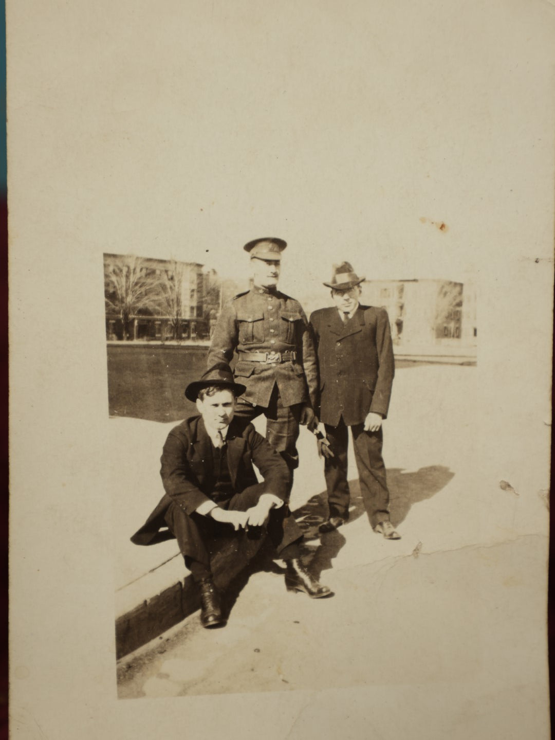 Lot 147 - Single Postcard - RPPC Real Photo Postcard Of Police Officer With Two Gangsters, Not Written On