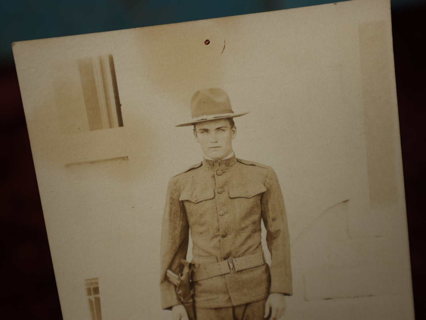 Lot 149 - Single Postcard - RPPC Real Photo Postcard Of Young Soldier, "Kid Combest"