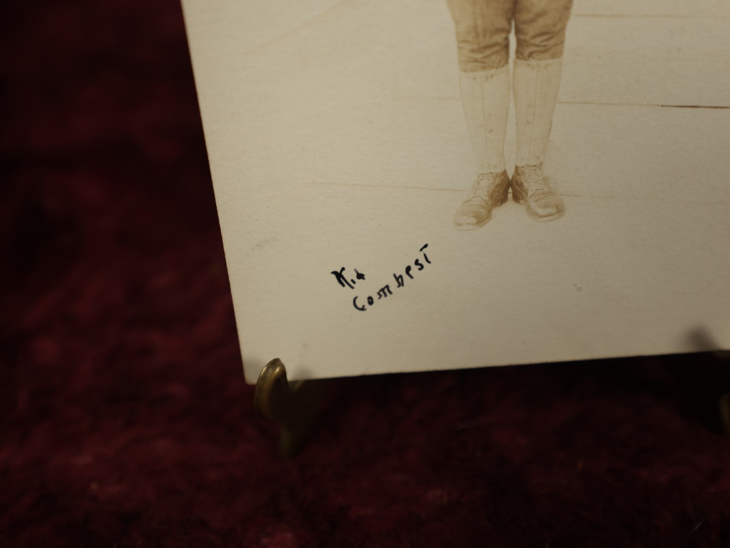 Lot 149 - Single Postcard - RPPC Real Photo Postcard Of Young Soldier, "Kid Combest"