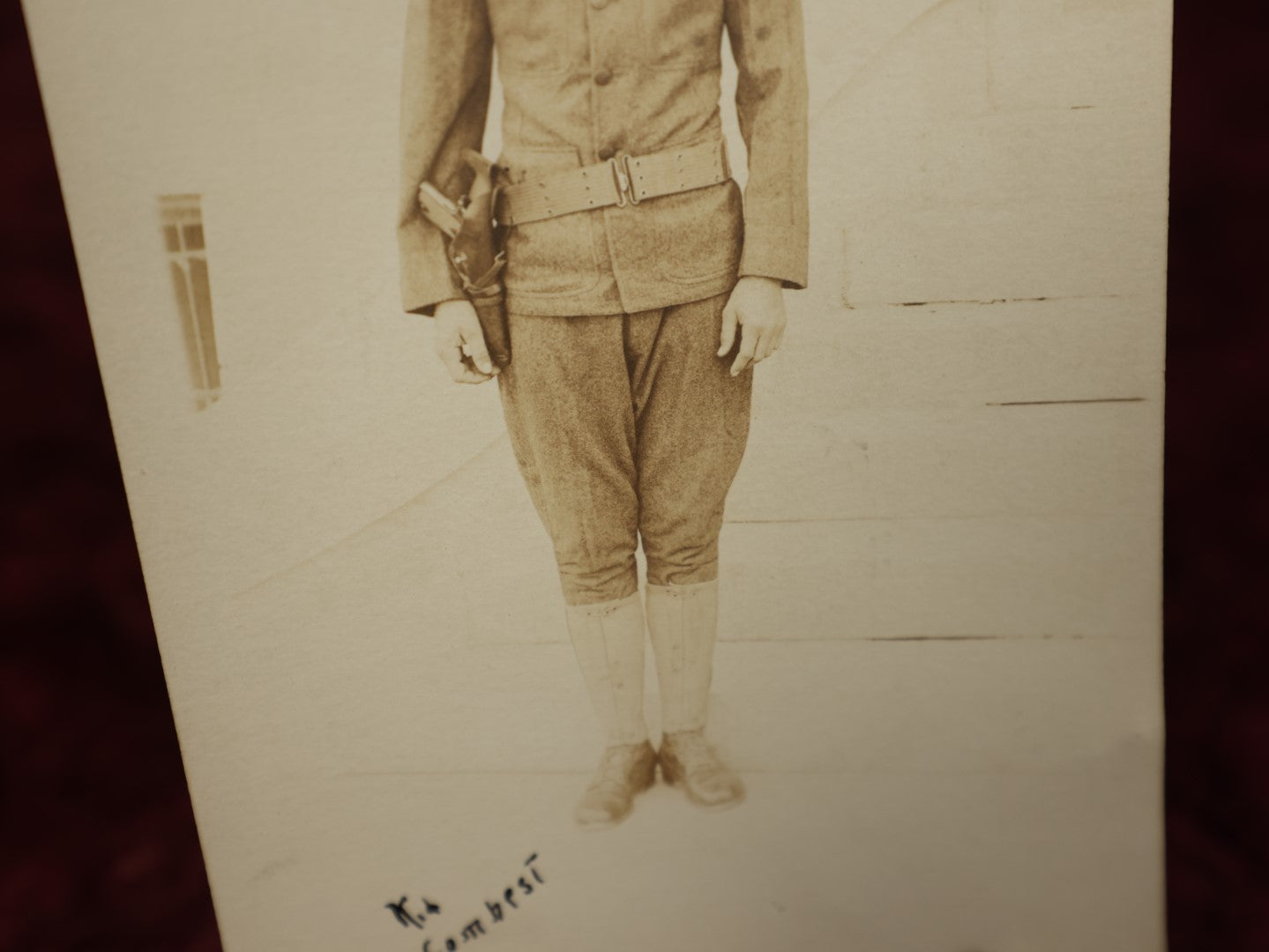 Lot 149 - Single Postcard - RPPC Real Photo Postcard Of Young Soldier, "Kid Combest"