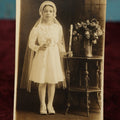Lot 151 - Single Postcard - RPPC Real Photo Postcard Of Girl On First Communion