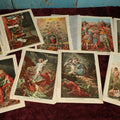 Lot 155 - Grouping Of Nine Antique Religious Chromolithograph Book Plates, Jesus, Angels, Adam And Eve, And More,