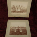 Lot 157 - Pair Of Boarded Photos, Group Of Children By Corn Field, On Farm, Identified On Back, Circa October 1896