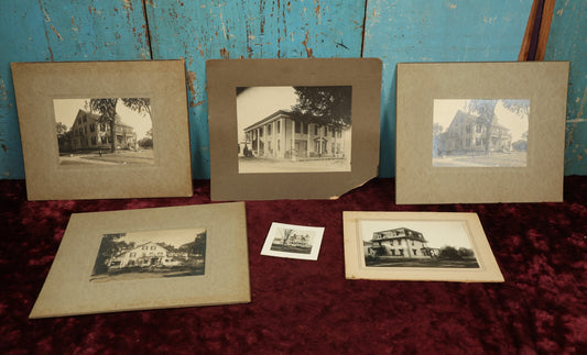 Lot 161 - Grouping Of Six Boarded Photos Of Victorian Houses, Buildings, Including Eagle Tavern, Circa 1900