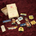 Lot 166 - Grouping Of Advertising Game Pieces In Star Twist Sewing Cotton Box