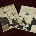 Lot 175 - Pair Of Snapshot Photos Of Boy On Christmas With Santa
