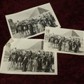 Lot 176 - Grouping Of Three Snapshot Photos Of Groups Of People In Front Of The Egyptian Pyramids, Sphinx, Giza