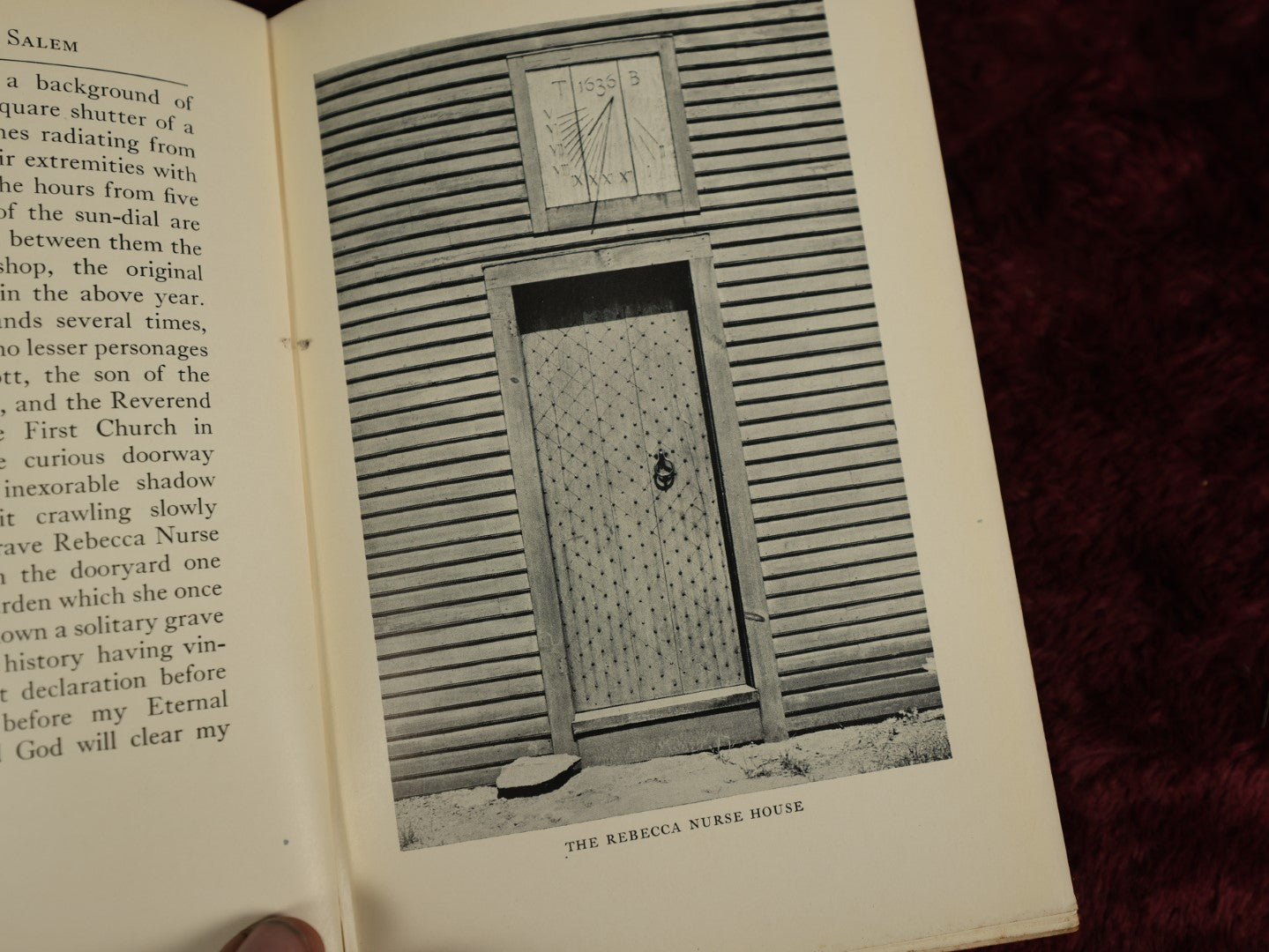 Lot 017 - Historic Doorways Of Old Salem By Mary Harrod Northend, Antique Book, Copyright 1926 By Houghton Mifflin Company, The Riverside Press, Cambridge, Containing Many Photos Including The House Of The Seven Gables And The Rebecca Nurse House