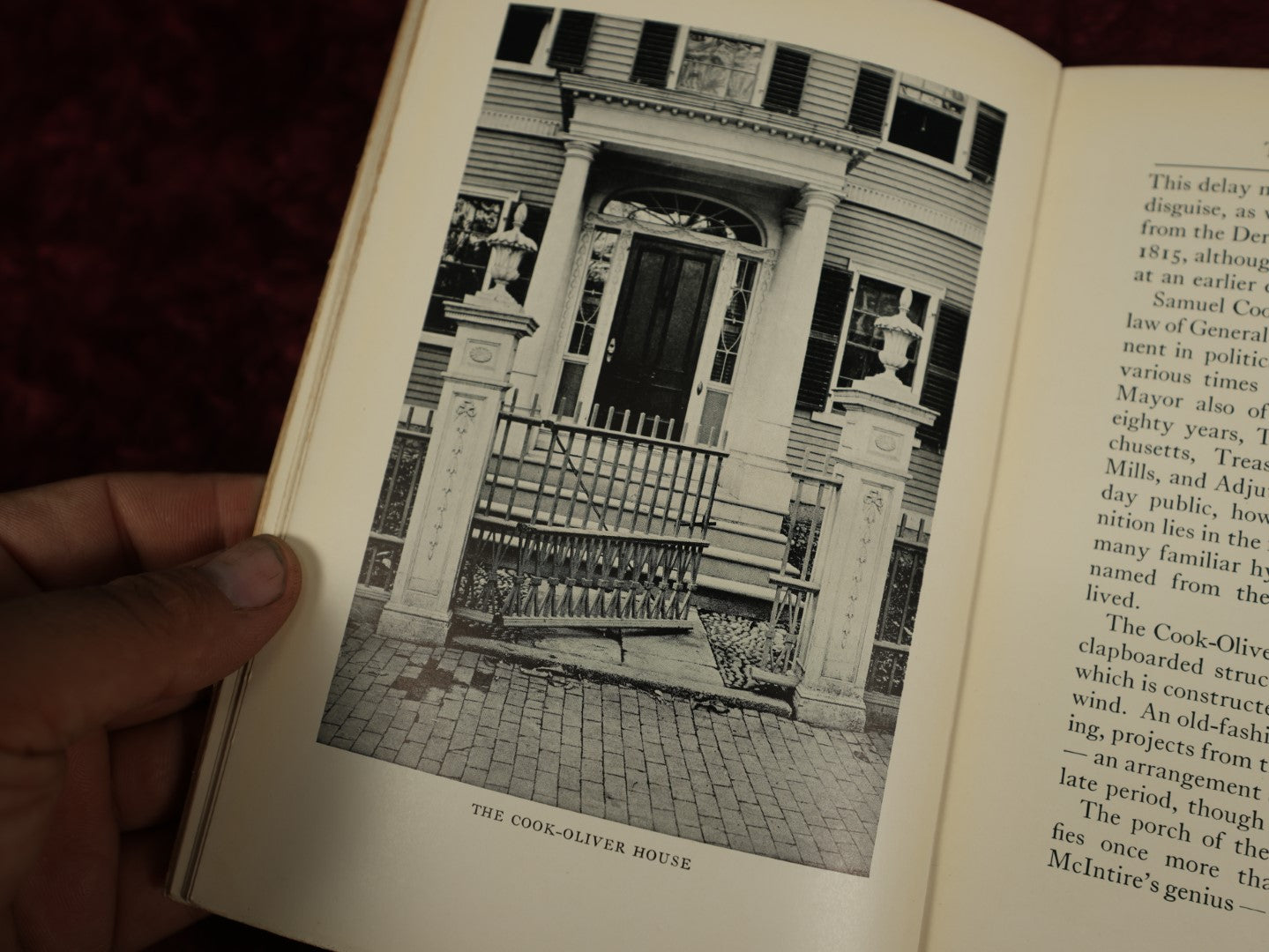 Lot 017 - Historic Doorways Of Old Salem By Mary Harrod Northend, Antique Book, Copyright 1926 By Houghton Mifflin Company, The Riverside Press, Cambridge, Containing Many Photos Including The House Of The Seven Gables And The Rebecca Nurse House