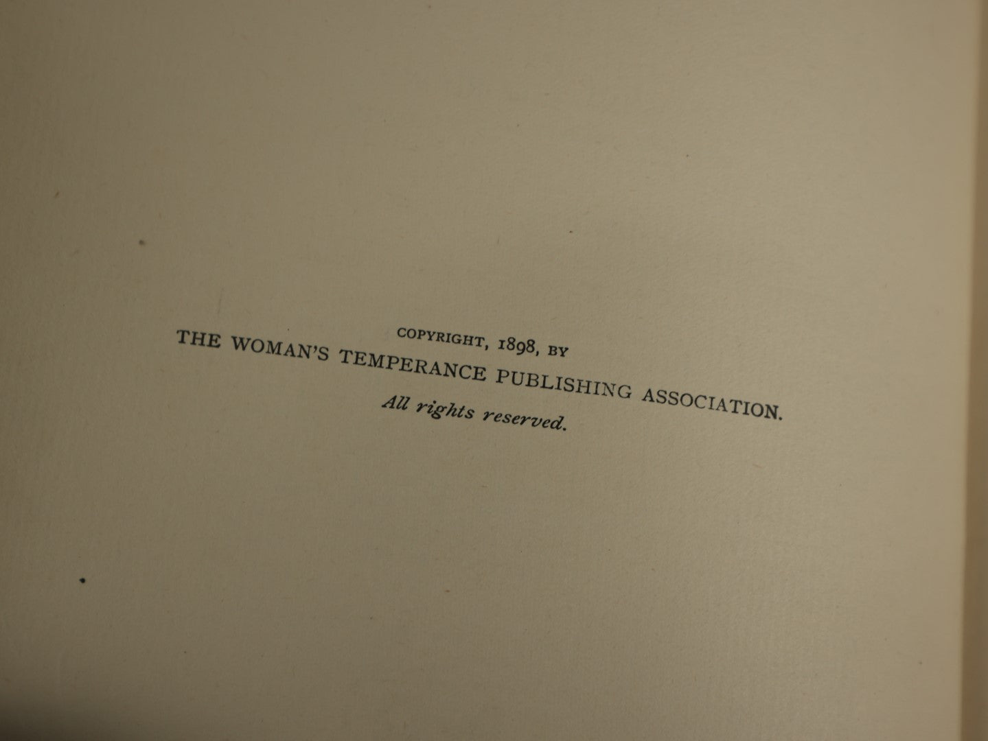 Lot 022 - "The Beautiful Life Of Frances E. Willard" By Anna A. Gordon, Memorial Edition, Biography Of Woman's Suffragist And Temperance Reformer, With Illustrations, Copyright 1898, The Woman's Temperance Publishing Association