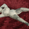 Lot 035 - Antique Re-Painted Cast Iron Naughty Nelly Risque Nude Boot Jack, Layers Of Old Paint, Rust On Bottom