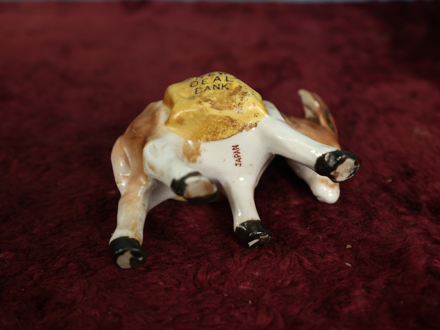 Lot 051 - Vintage New Deal Donkey Still Bank From The Franklin D. Roosevelt Presidential Campaign, Circa 1940s, Made In Japan