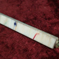 Lot 055 - Vintage Stained Leaded Glass Artisan Kaleidoscope With Marble (White Color Exterior Glass)