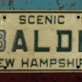 Lot 077 - 1965 New Hampshire Scenic Vanity License Plate "Balde"
