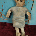 Lot 084 - Funny Home Made Vintage Rag Doll With Button Eyes