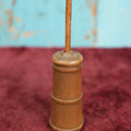 Lot 085 - Vintage Folk Art Miniature Butter Churn, Prisoner Made In Maine, Possibly Buckfield, Losses To Paper Label Marking On Bottom