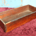 Lot 088 - Antique Wooden Finger Jointed Multi Use Box
