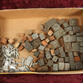 Lot 091 - Grouping Of Antique Letter Press Printing Block Stamps, Mostly Letters, Collection Of 50+ And Extras, Old English, Gothic Type Set, Steampunk