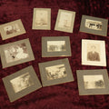 Lot 098 - Grouping Of Ten Antique Boarded Photos Including Photos Of Farming, Portraits, And More